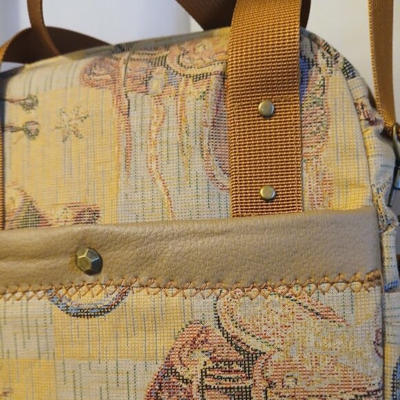 New Western Cowgirl Saddle Double handle Satchel Purse Shoulder Bag Brown Rust - Picture 7 of 15